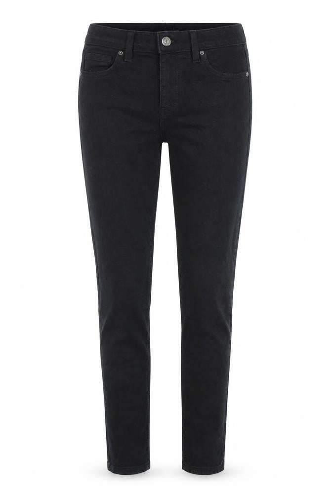 Topshop Womens Black Cotton Skinny Jeans Size 26 in L30 in Regular Zip
