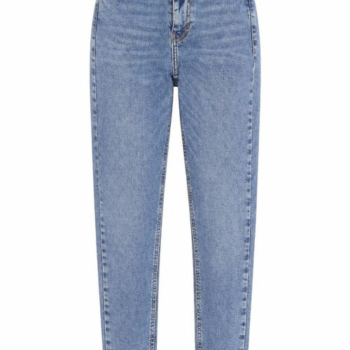 Topshop Womens Blue Cotton Skinny Jeans Size 25 in L27 in Regular Button - To Fit 32