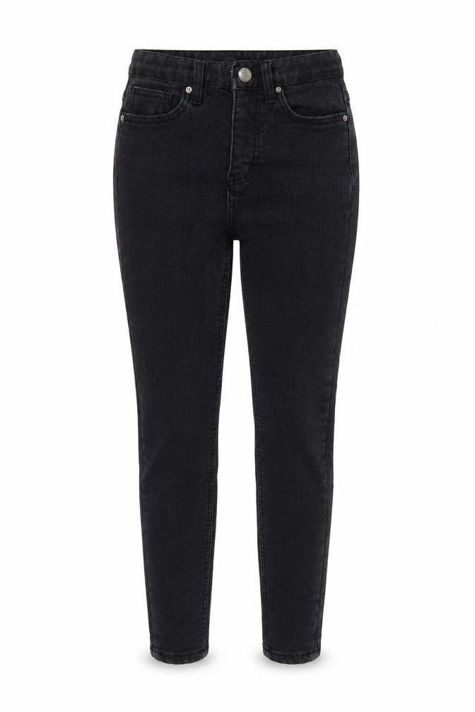 Preworn Womens Black Cotton Skinny Jeans Size 25 in L24 in Regular Zip