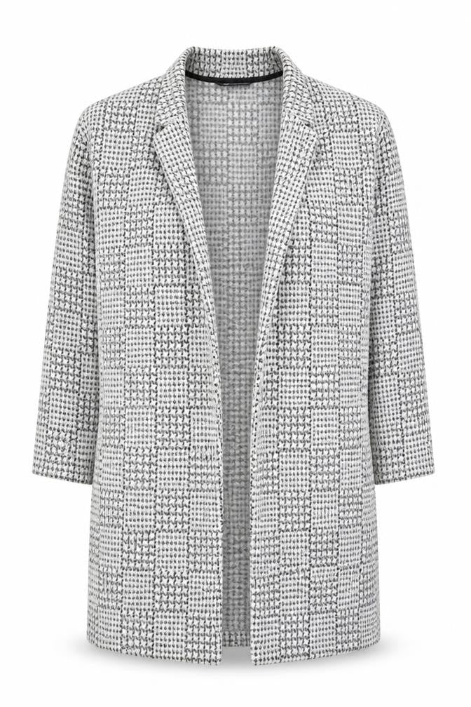 Marks and Spencer Womens White Geometric Kimono Coatigan Size 12