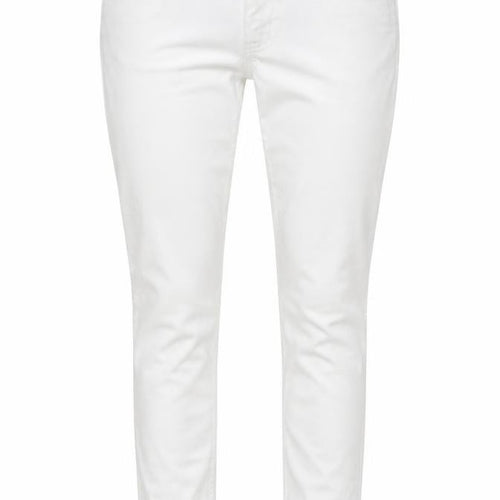 Marks and Spencer Womens White Cotton Skinny Jeans Size 8 L29 in Regular Button