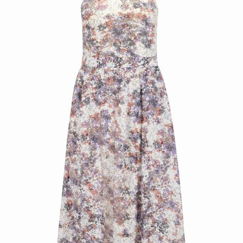Jaune Rouge Womens Multicoloured Floral Polyester Maxi Size S Boat Neck Tie