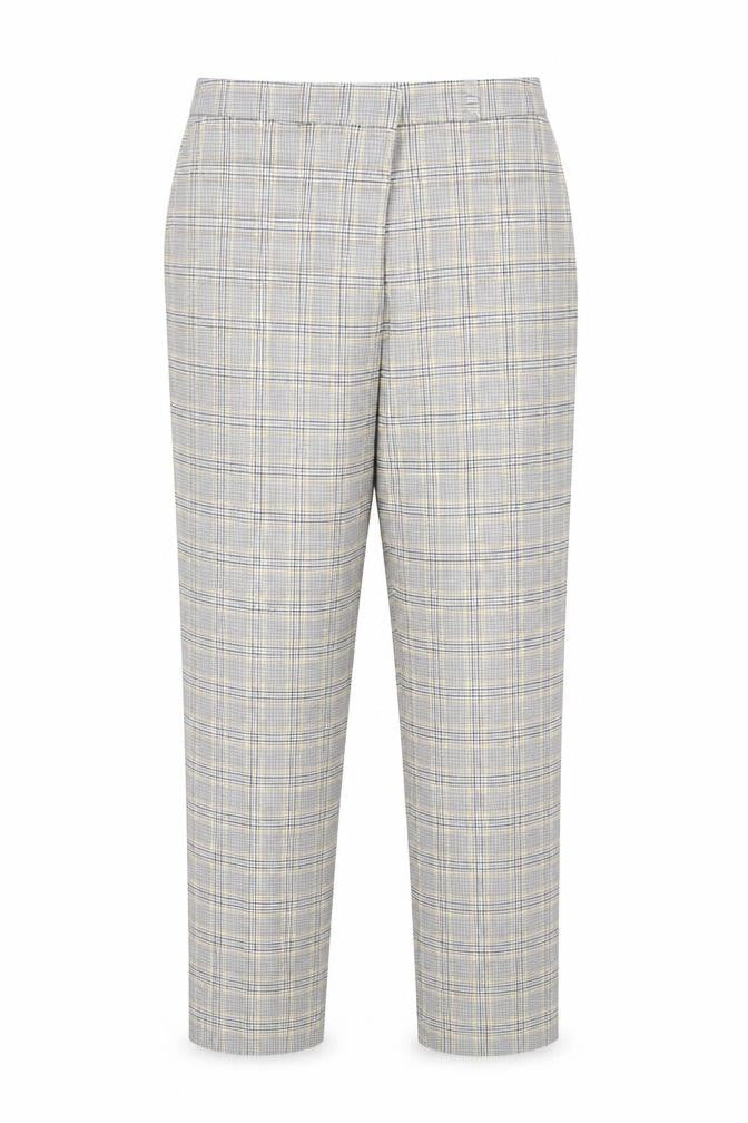 Dorothy Perkins Womens Grey Plaid Polyester Trousers Size 8 L24 in Regular Zip