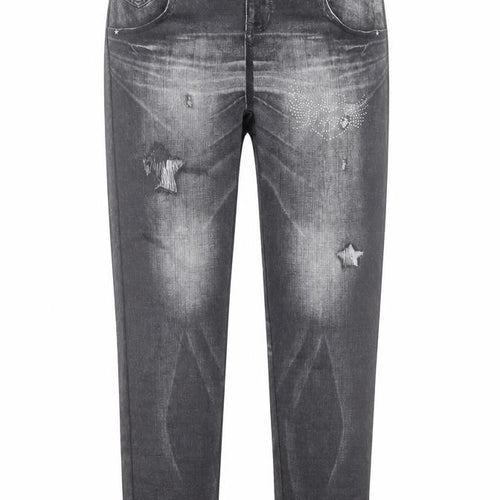 Preworn Womens Grey Cotton Capri Trousers Size 30 L28 in Regular