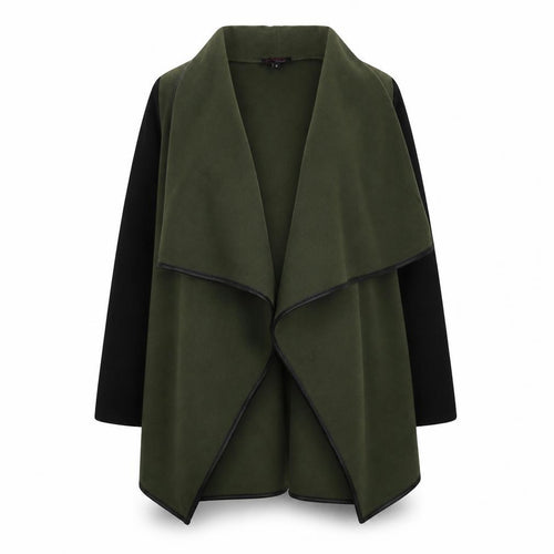 Stella Morgan Womens Green Overcoat Coat Size 8 Buckle - Asymmetric