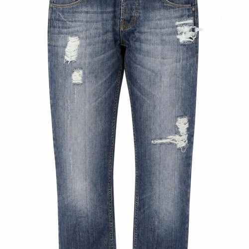 People Mens Blue Cotton Straight Jeans Size 32 in L29 in Regular Zip