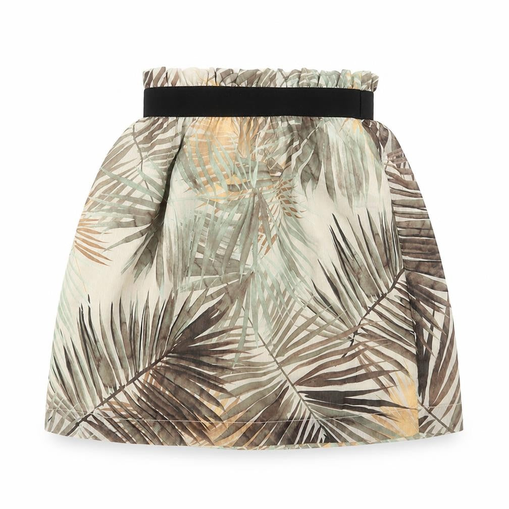 H&M Womens Green Geometric Polyester A-Line Skirt Size 6