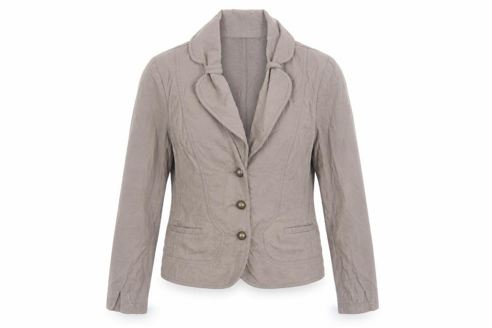 Caroline bliss Womens Beige Jacket Blazer Size 42 Button - Pocket detail