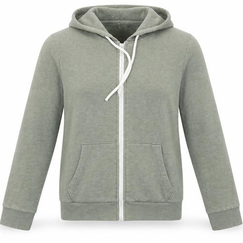 Divided by H&M Womens Green Cotton Full Zip Sweatshirt Size S Zip