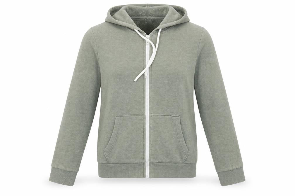Divided by H&M Womens Green Cotton Full Zip Sweatshirt Size S Zip
