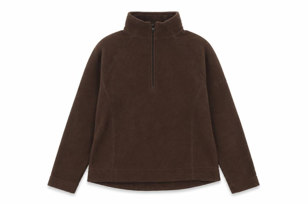 Front view of F.LLI Campangolo women’s brown polyester pullover sweatshirt, size UK 12, pullover