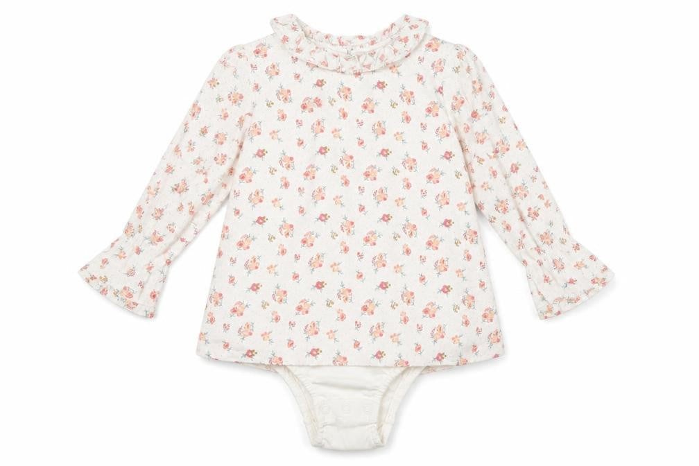 NEXT Girls White Cotton Bodysuit One-Piece Size 2-3 Years Button