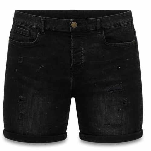 Denim & Co. Womens Black Cotton Bermuda Shorts Size 34 in L10 in Regular Button