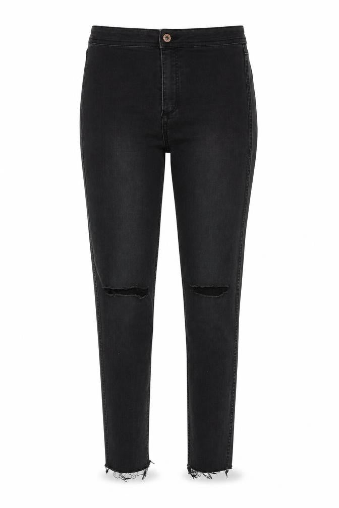 &denim Womens Grey Cotton Skinny Jeans Size 30 in L28 in Regular Button