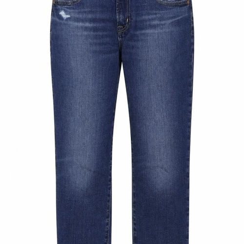 Gap Womens Blue Cotton Straight Jeans Size 29 in L25 in Regular Button