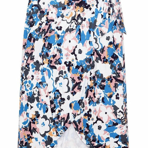 Rachel Zoe Womens Multicoloured Floral Viscose Wrap Skirt Size S