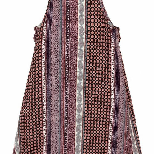 Rachel Zoe Womens Multicoloured Geometric Rayon A-Line Size M Off the Shoulder Pullover