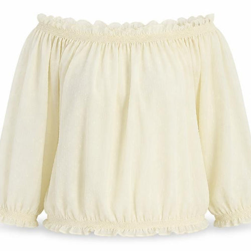 Mango Womens White Polyester Basic Blouse Size L Collared