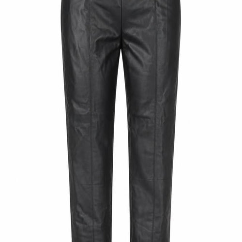Zara Womens Black Polyurethane Trousers Size 24 in L28 in Regular Zip