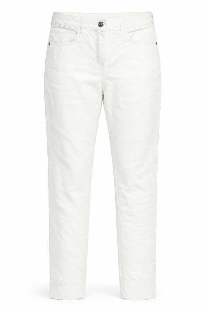 Debenhams Womens White Cotton Jegging Jeans Size 10 L28 in Regular Zip