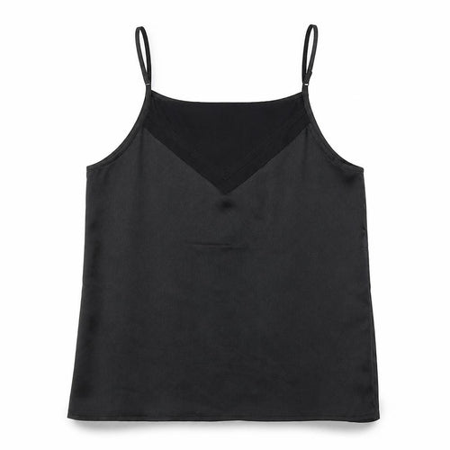 NU Womens Black Viscose Camisole Tank Size XS Square Neck
