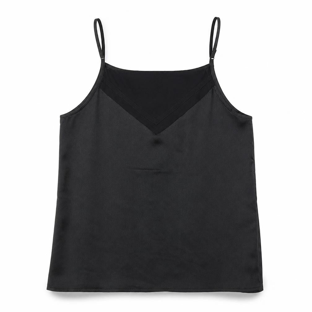 NU Womens Black Viscose Camisole Tank Size XS Square Neck