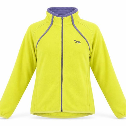 Outdoor Scene Womens Yellow High Neck Polyester Full Zip Jumper Size 12