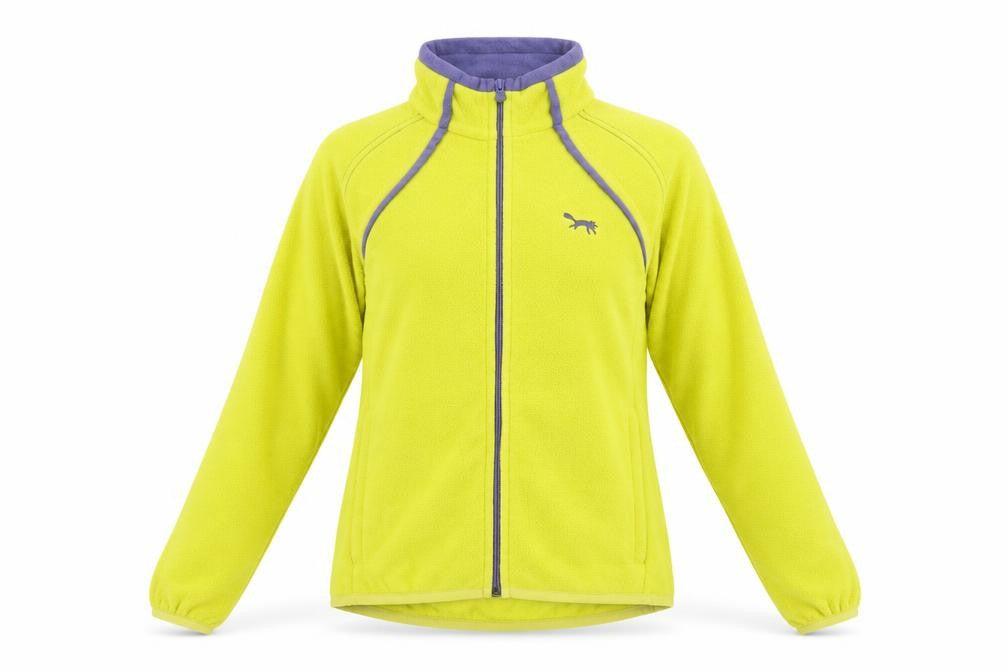 Outdoor Scene Womens Yellow High Neck Polyester Full Zip Jumper Size 12