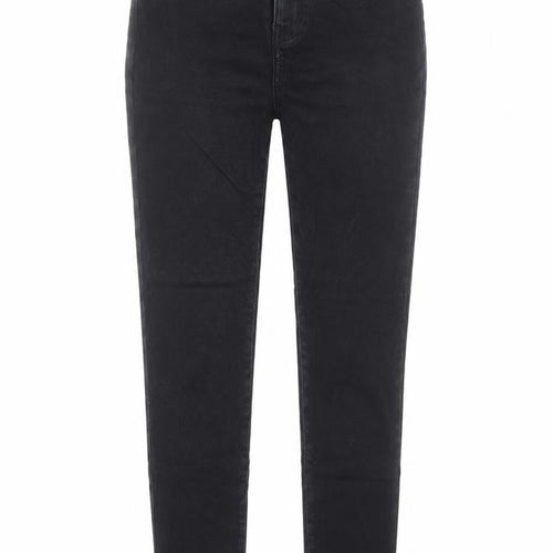 NEXT Womens Black Cotton Skinny Jeans Size 26 in L30 in Regular Button