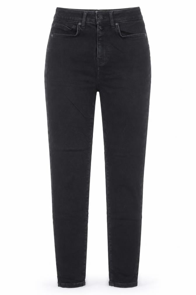 NEXT Womens Black Cotton Skinny Jeans Size 26 in L30 in Regular Button