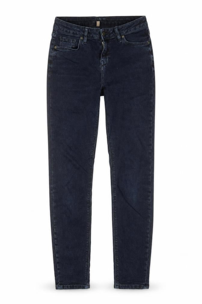Topshop Womens Blue Cotton Skinny Jeans Size 26 in L28 in Regular Button - To Fit 32