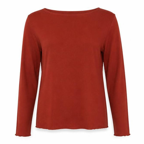 Marks and Spencer Womens Brown Boat Neck Acrylic Pullover Jumper Size 16