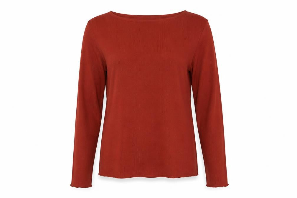 Marks and Spencer Womens Brown Boat Neck Acrylic Pullover Jumper Size 16