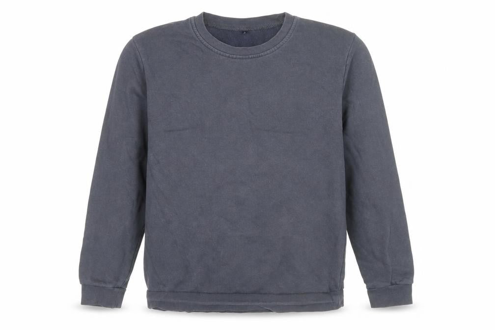 Front view of George boys’ blue cotton pullover sweatshirt, size 12-13, years pullover