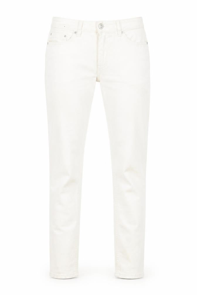 NEXT Womens Beige Cotton Skinny Jeans Size 8 L26 in Regular Zip