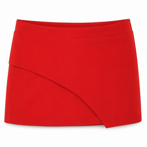 K.Zell Womens Red Polyester Bandage Skirt Size 30 in Zip