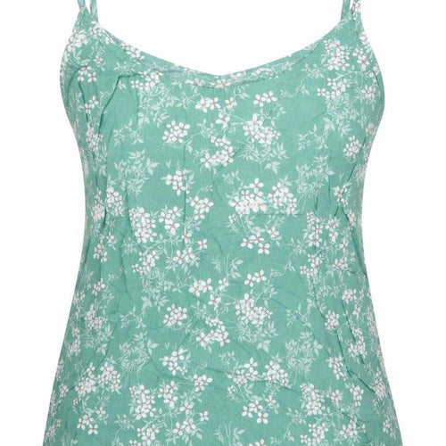 Refinery Womens Green Floral Polyester Camisole Tank Size 6 Round Neck