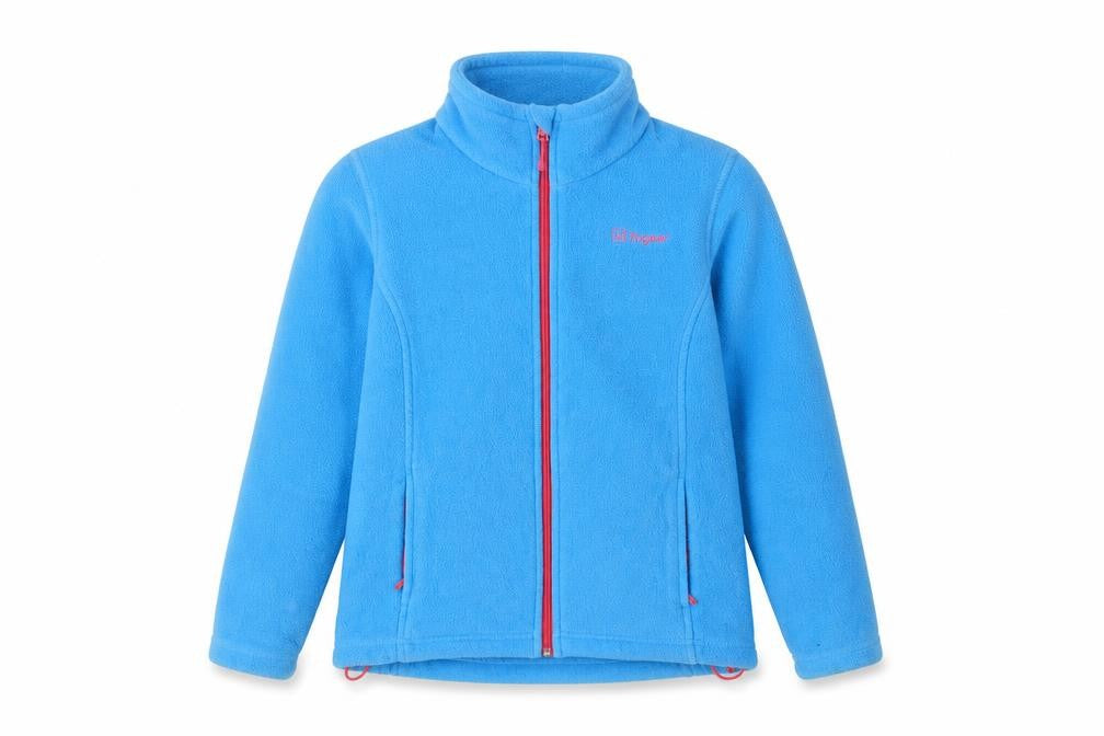 Front view of Hi Gear boys’ blue jacket, size 9-10, years zip