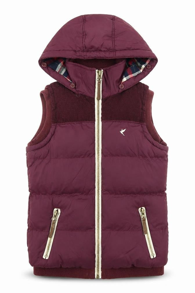 Blonde & Blonde Womens Purple Gilet Jacket Size 8 Zip