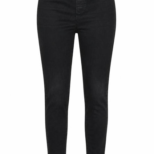 ESMARA Womens Black Herringbone Cotton Skinny Jeans Size 8 L30 in Regular Button