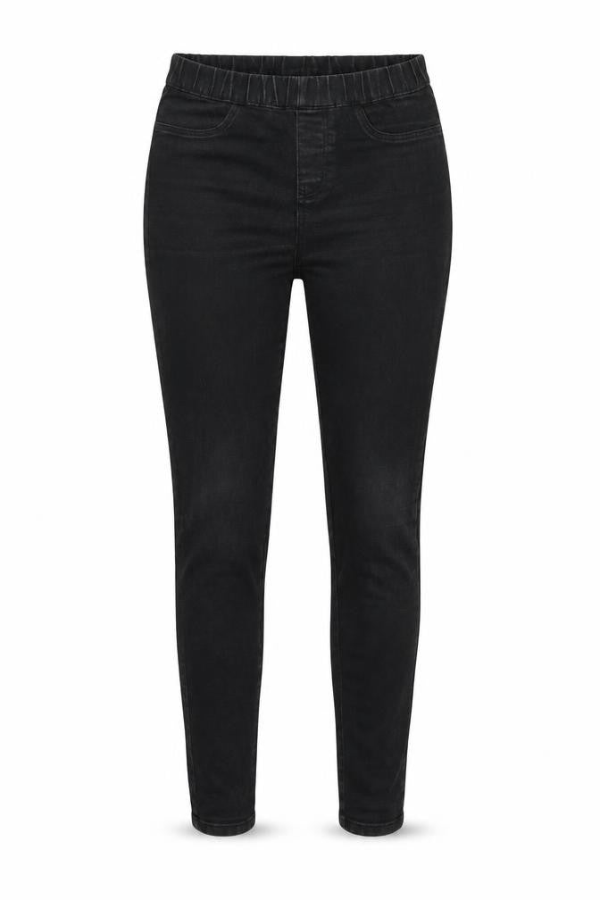 ESMARA Womens Black Herringbone Cotton Skinny Jeans Size 8 L30 in Regular Button