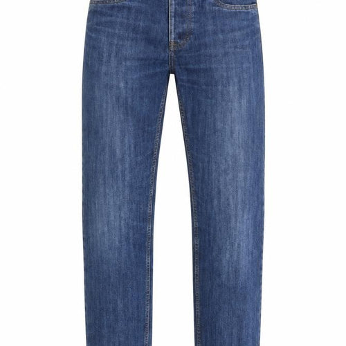 Denim & Co. Mens Blue Cotton Straight Jeans Size 28 in L30 in Regular Button