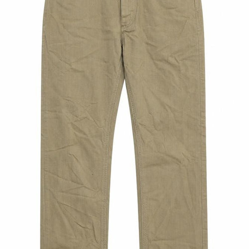 Marks and Spencer Mens Brown Cotton Straight Jeans Size 30 in L33 in Regular Button