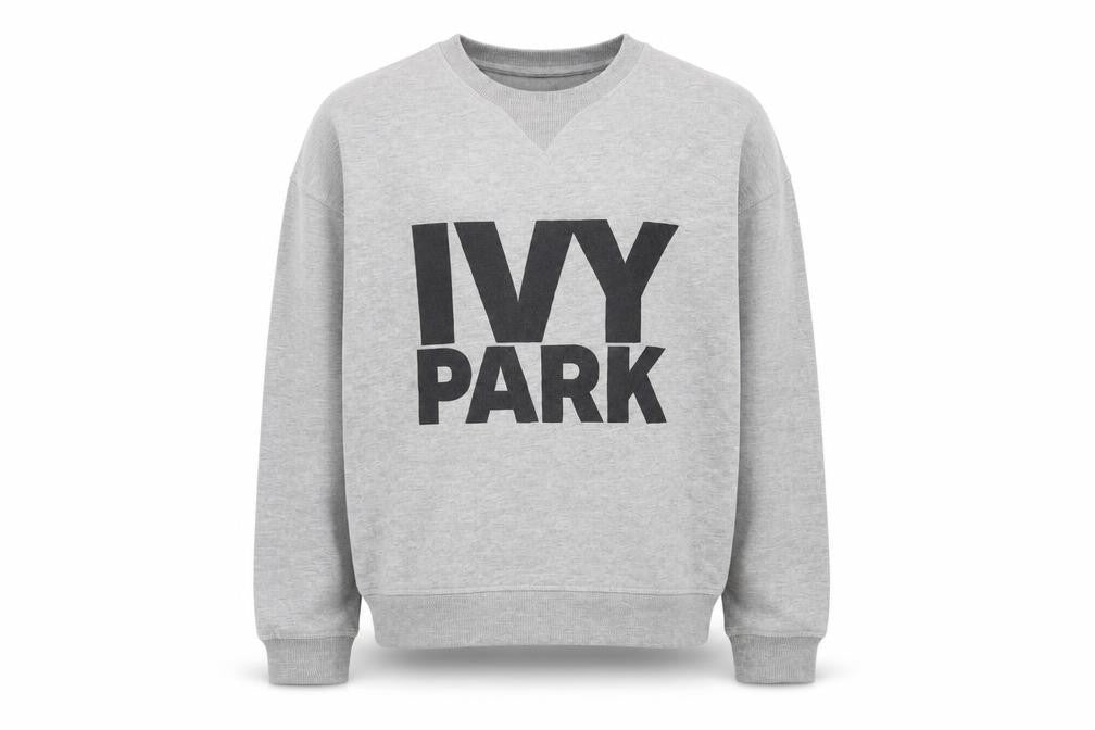 IVY PARK Mens Grey Round Neck Cotton Pullover Jumper Size XS - IVY PARK