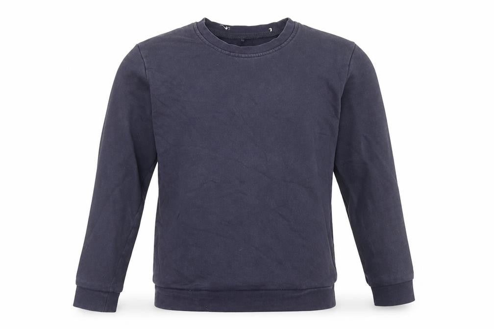 Front view of George boys’ blue cotton pullover sweatshirt, size 12-13, years pullover