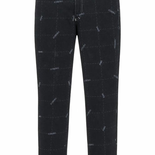 Gilmar Womens Black Geometric Cotton Skinny Jeans Size 29 in L28 in Regular Zip