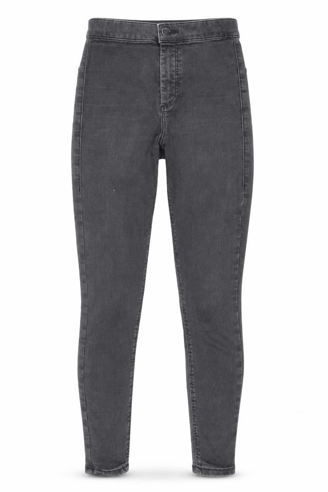 Topshop Womens Black Cotton Skinny Jeans Size 25 in L25.5 in Slim Zip