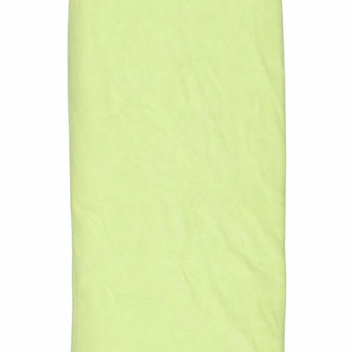 Zara Womens Green Viscose Straight & Pencil Skirt Size S