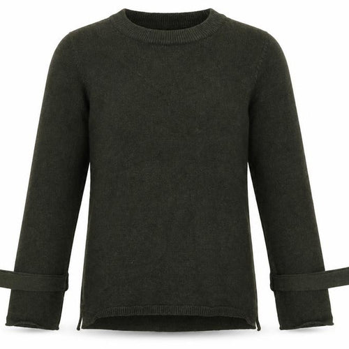 LOVE KNITWEAR Womens Green Crew Neck Viscose Pullover Jumper Size 8
