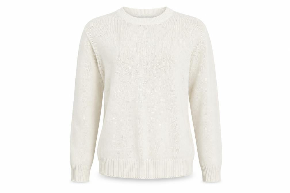 Front view of COMPLIMENTS women’s purple crew neck cotton jumper, size S